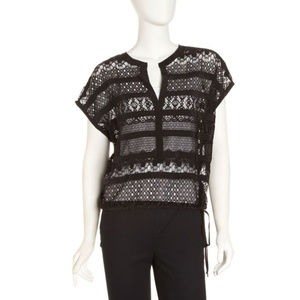 BCBG MAXAZRIA NAHLA BLACK TOP XS BNWT
